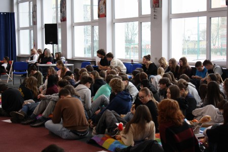 Wydział Farmaceutyczny CM UMK na IV Śniadaniu Naukowym u Nowakowskiego. Kliknij, aby powiększyć zdjęcie.